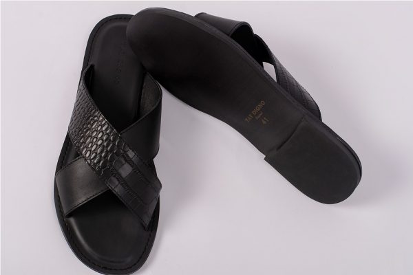 New black X mix slippers